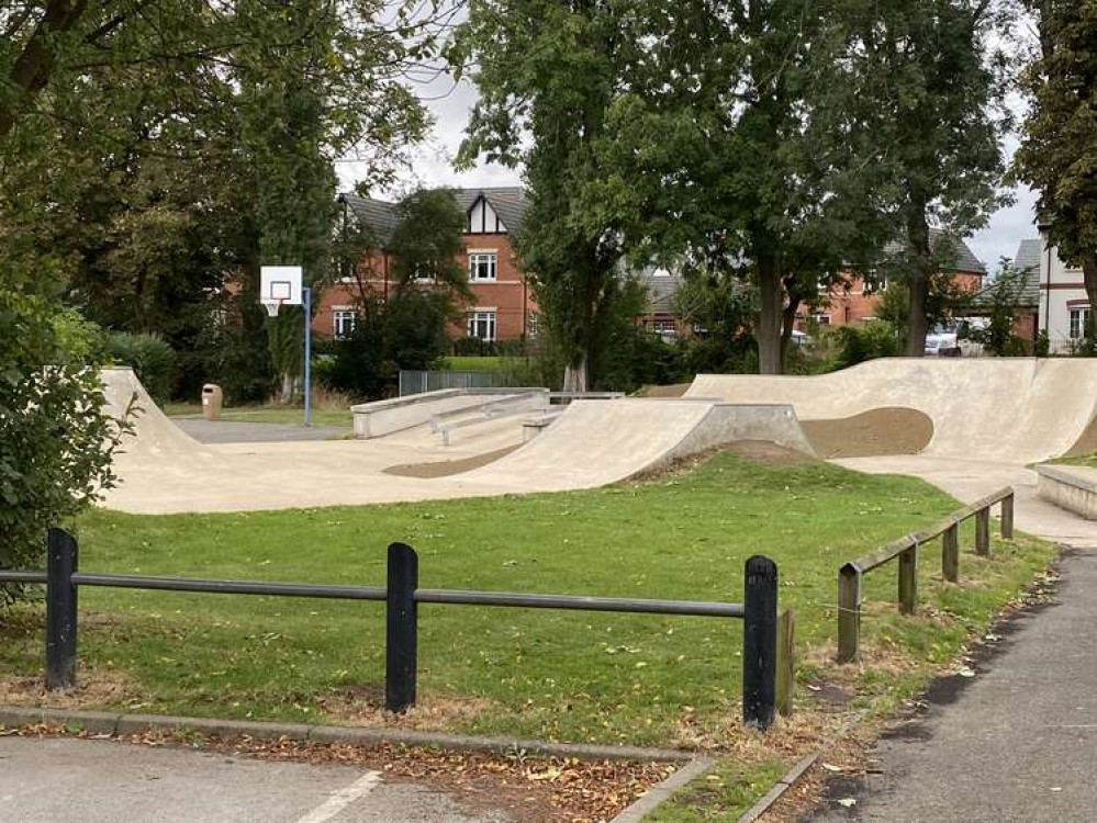 The skate park at Hood Park