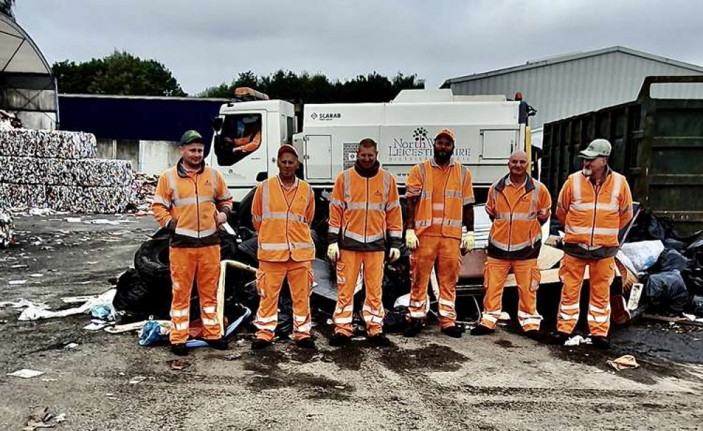 The litter picking team from North West Leicestershire District Council. Photos: North West Leicestershire District Council