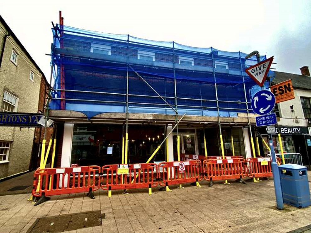 Work has already started on the new Ashby Co-op in Market Street. Photos: Ashby Nub News