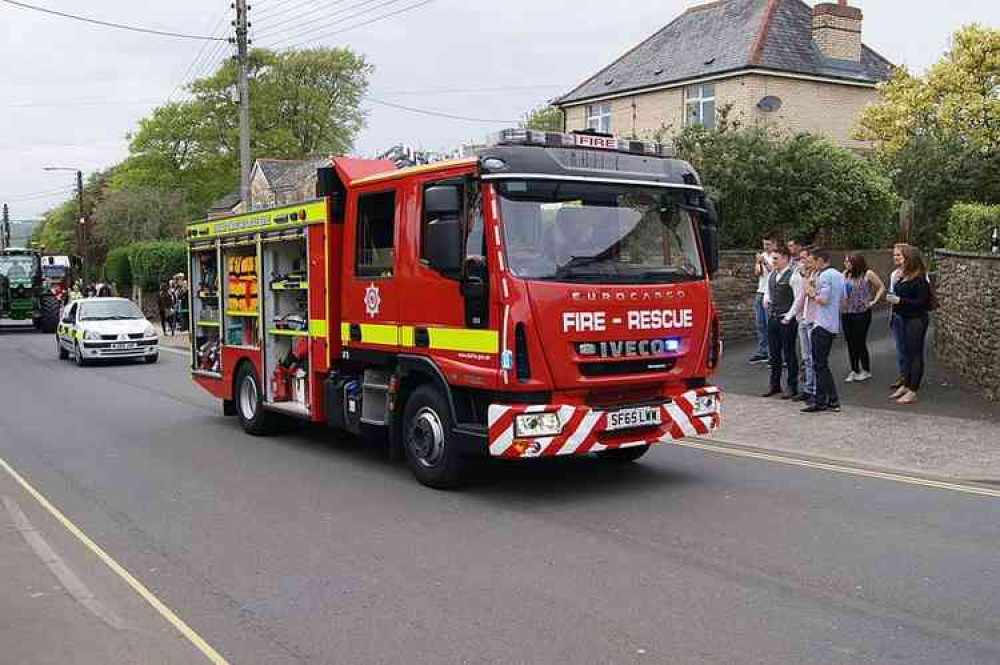 Stock image of a Devon and Somerset Fire Engine. Picture courtesy of Harry Mitchell.