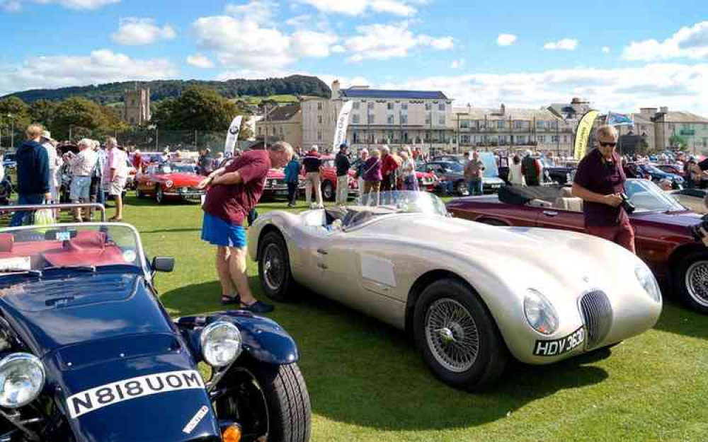 Last year's Sidmouth Classic Car Show. Image courtesy of Sidmouth Chamber of Commerce.