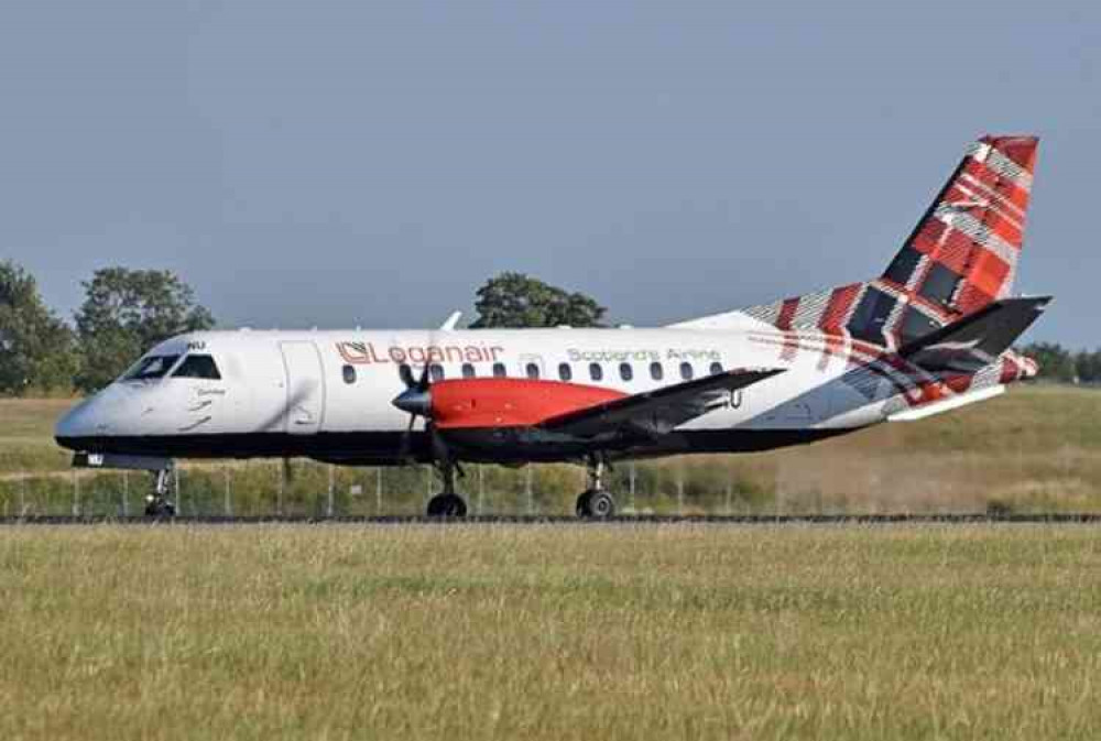 A Loganair flight. Image courtesy of Alan Wilson.