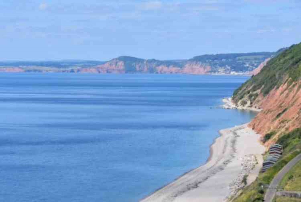 View towards Sidmouth from East Hill, Branscombe.