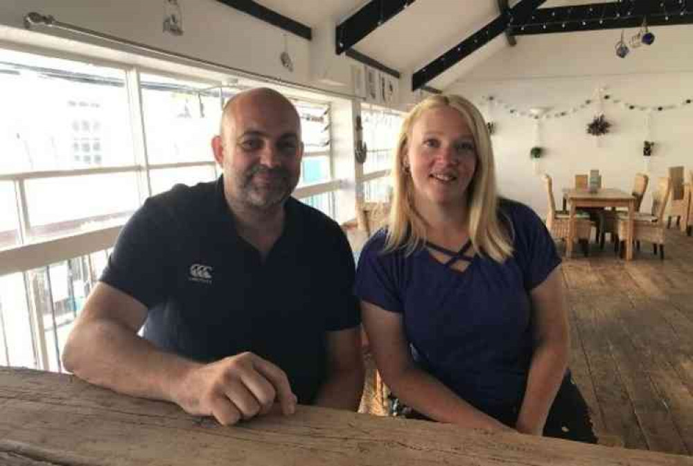 Pictured (L-R): Lee Chapman and Natasha Saunders, co-owners of The Loft in Sidmouth