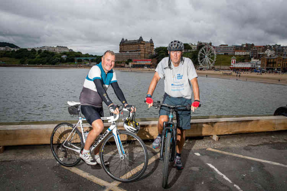 Robin Young and Hugh Roberts in Scarborough. Picture courtesy of SWPix.