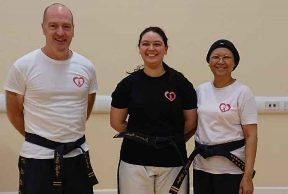 Andy and Beth Taylor with their daughter. Picture: Ottery TAGB Tae Kwon-Do