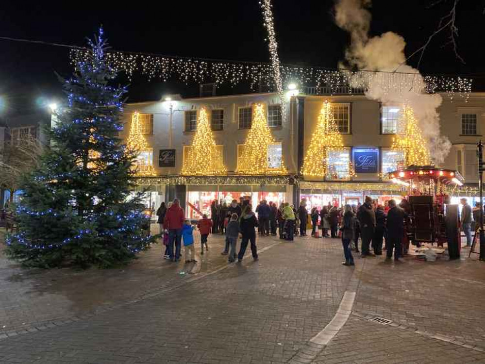 Sidmouth Christmas lights in 2019. Credit: Sidmouth Town Council