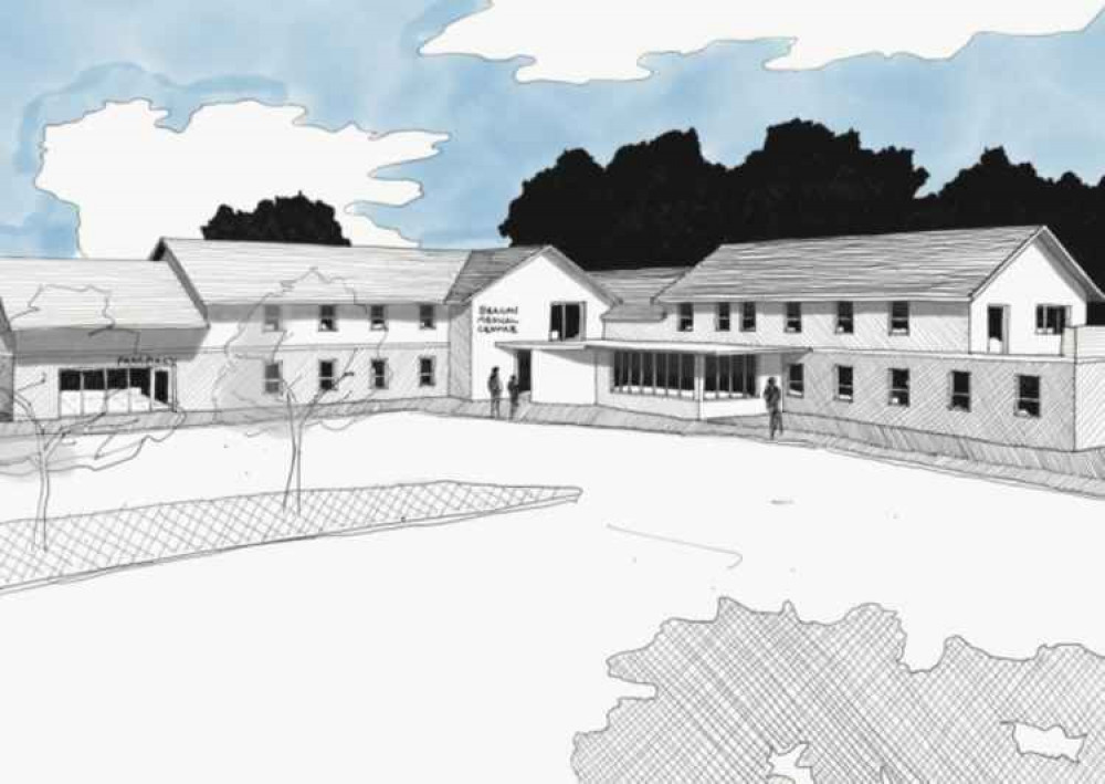 An artist's impression of the new the extended Beacon Medical Centre. Credit: Sid Valley Medical Centre