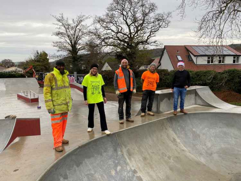 Members of the Maverick team with Cllrs Louise Cole and Ian Barlow.