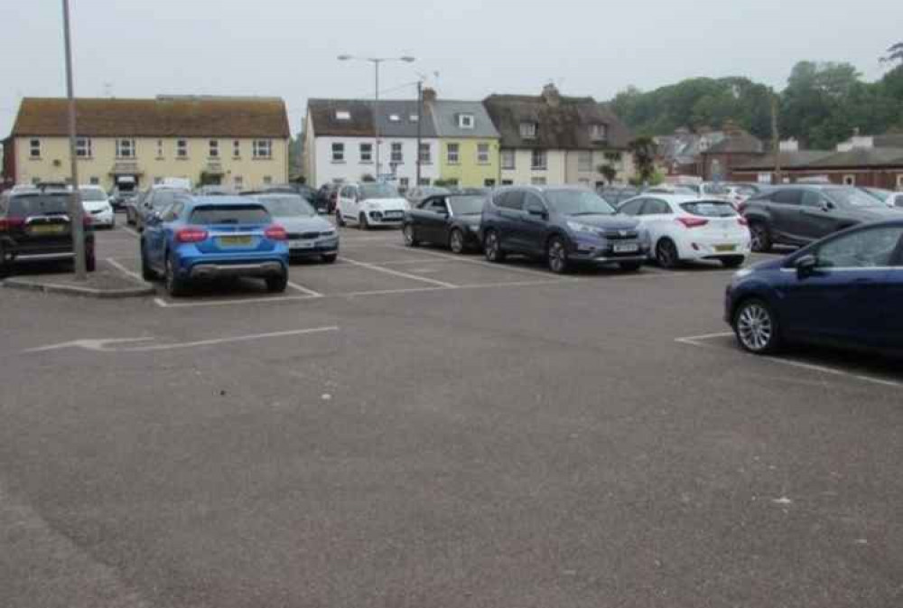 The Ham West short stay car park in Sidmouth