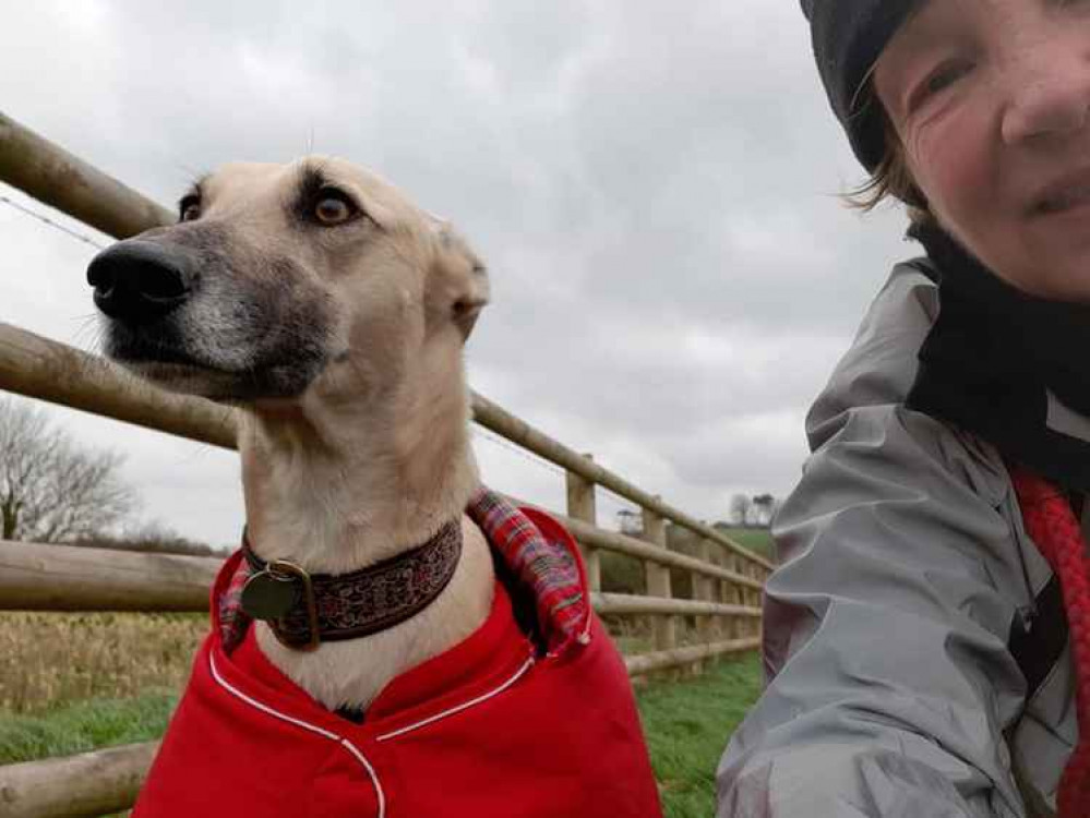 Ann Cole and Ivey stop for a quick selfie during the off road challenge