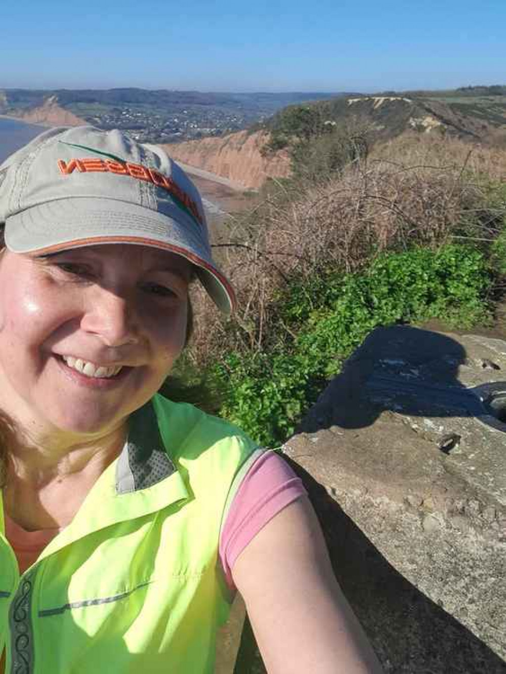 Susan Reeve soaking up the sun at her 3rd trig