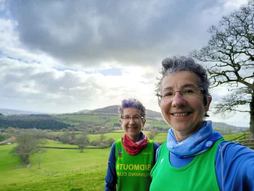 Karen and Christine Farnham enjoying the views