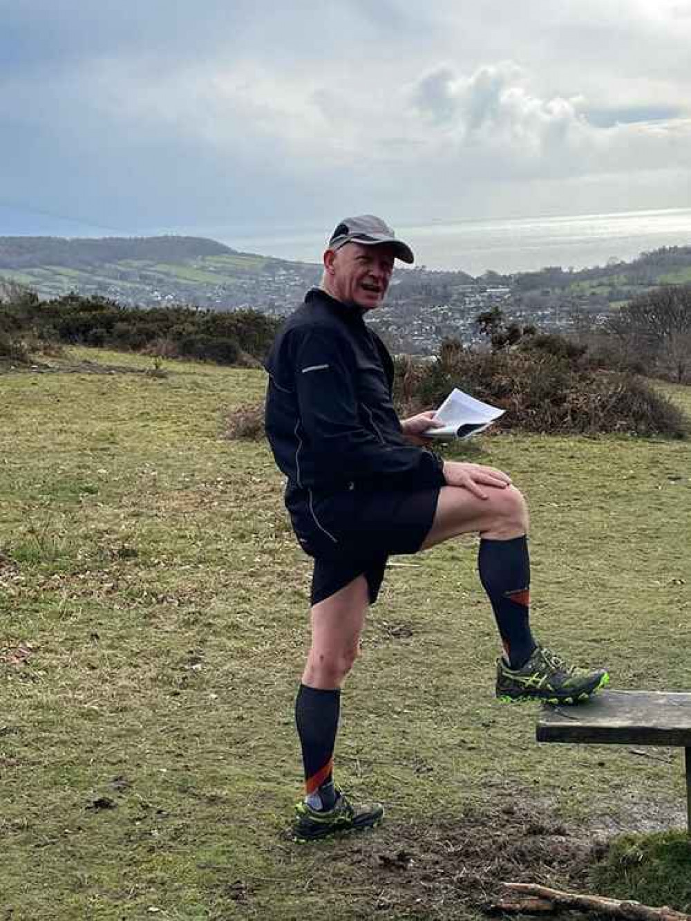 Tim Swarbrick studying the OS map