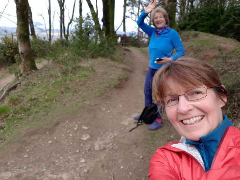 Brigid McSmith and Ann Cole enjoying the off-road challenge