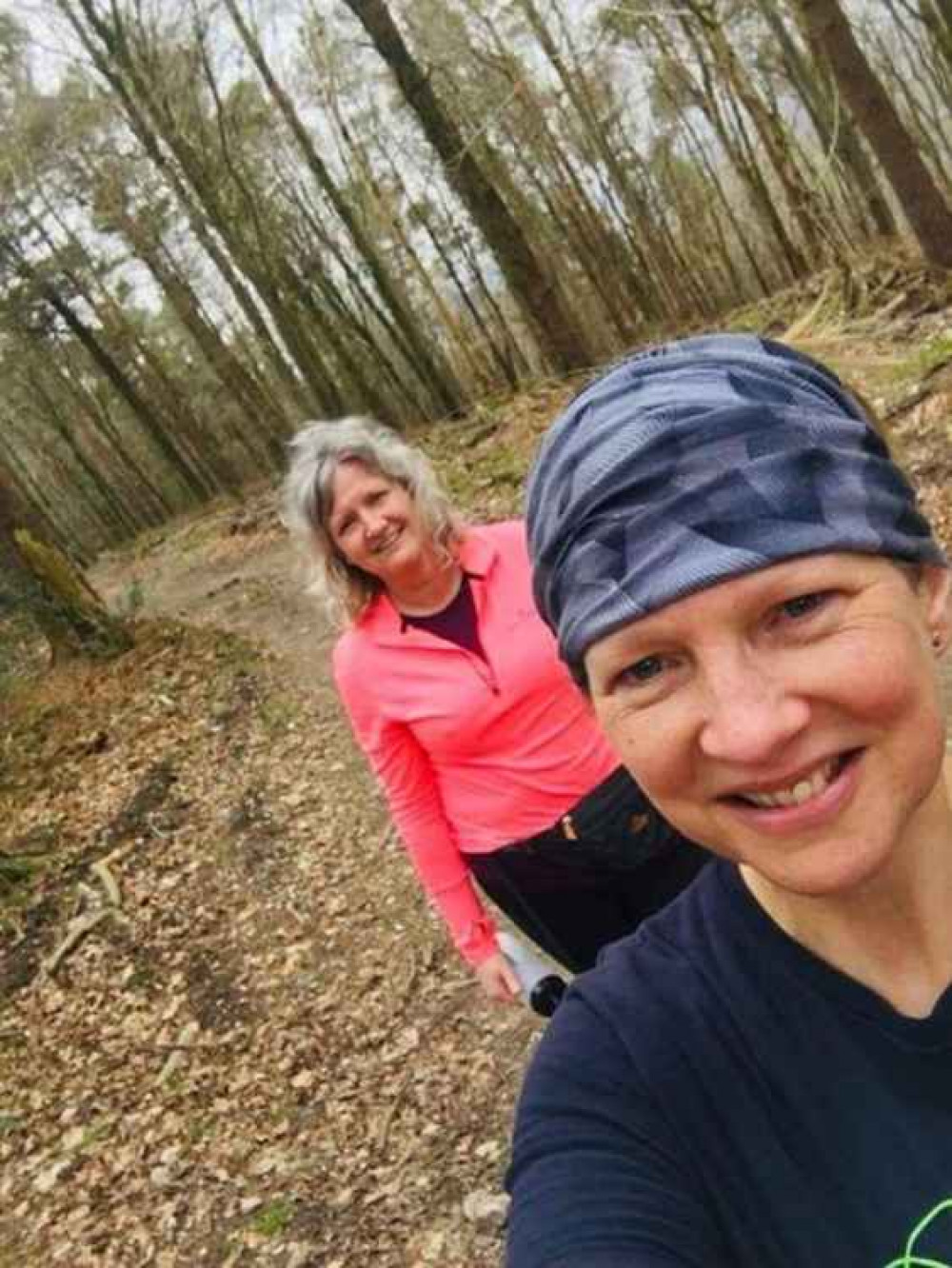 Liz Goodman and Alison Long enjoying Fire Beacon