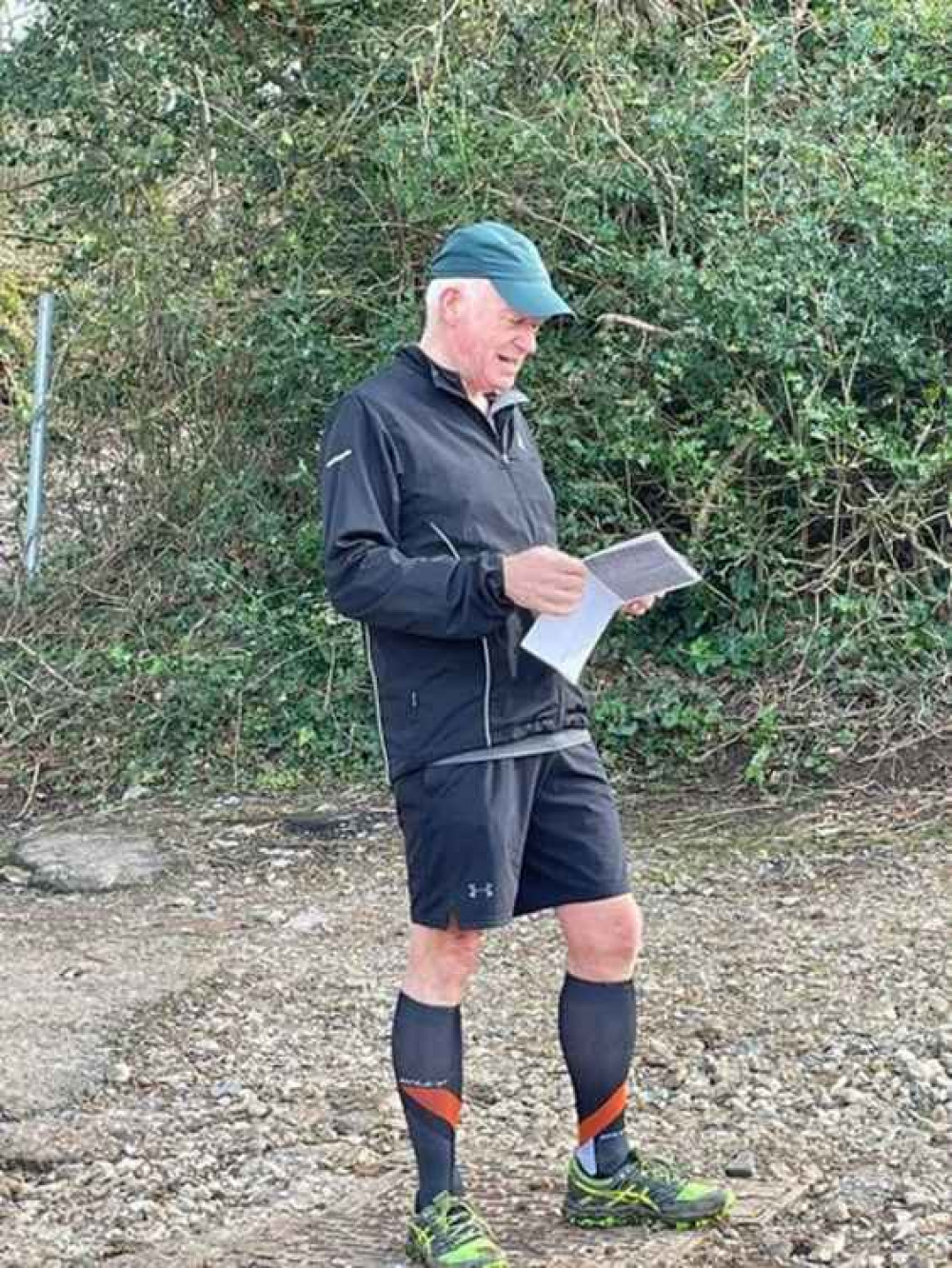 Tim Swarbrick checking the route ahead