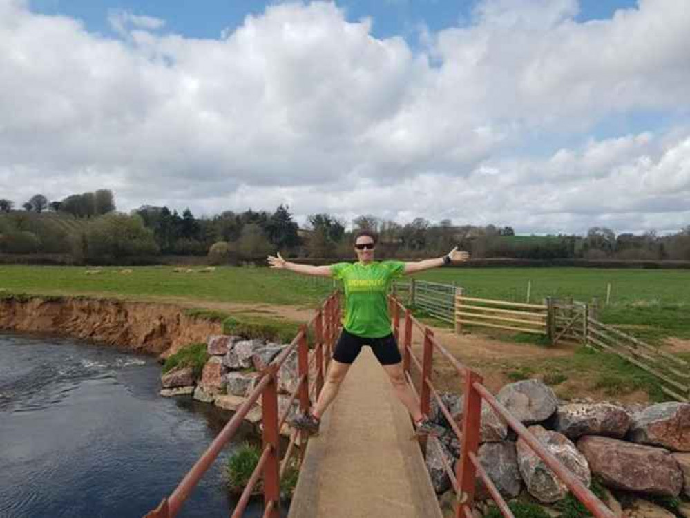 Christine Hellier enjoying running in the sun