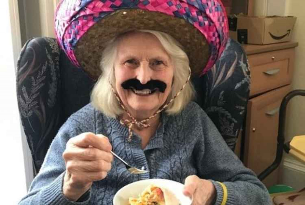 Joyce Hull with a Mexican theme