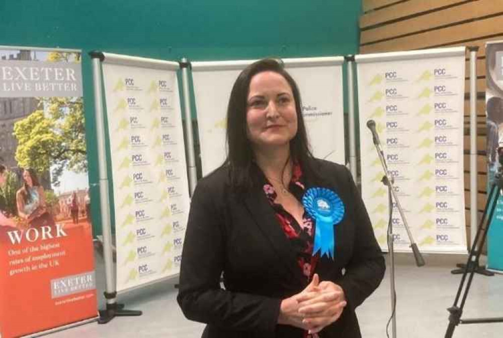 Alison Hernandez at the election count