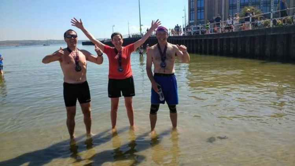 Enjoying a paddle having knocked 6 minutes off his PB!