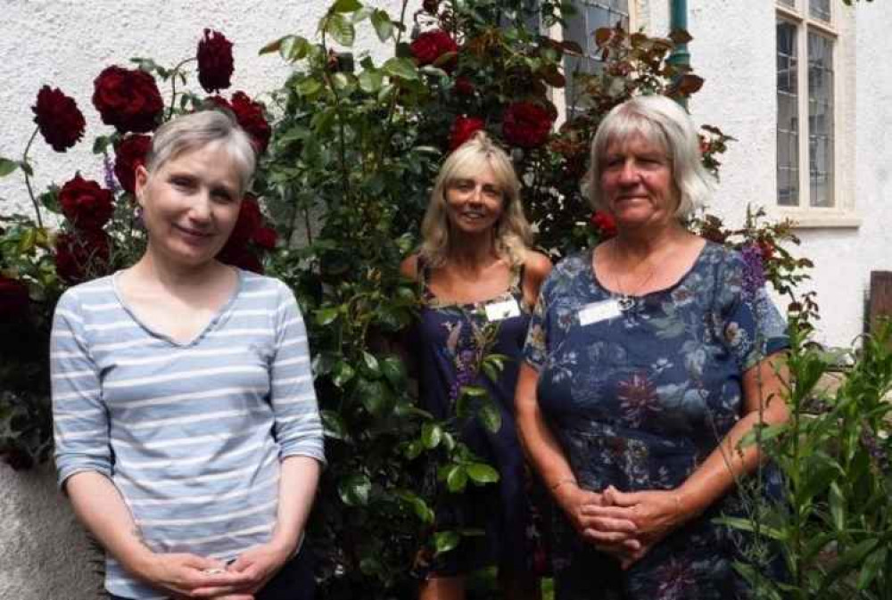 Ally (kitchen), Andie (co-ordinator) and Jo (reception and children's activities)