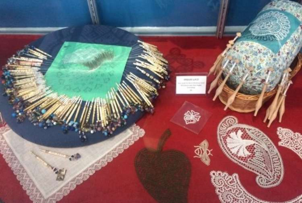 Lacemaking display