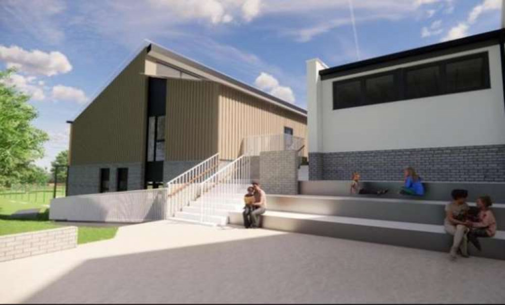 Concept image of potential new buildings at Manstone Avenue: picture from Sidmouth Primary School