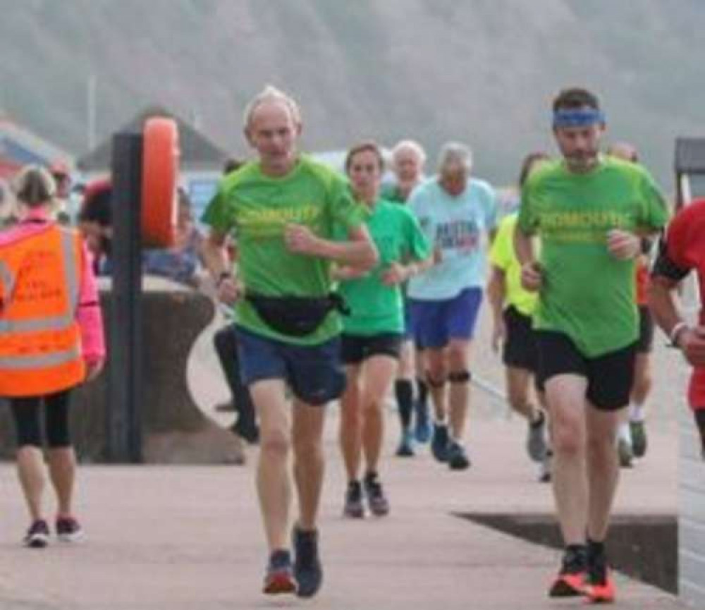 John Sharples on his 100th park run at Seaton