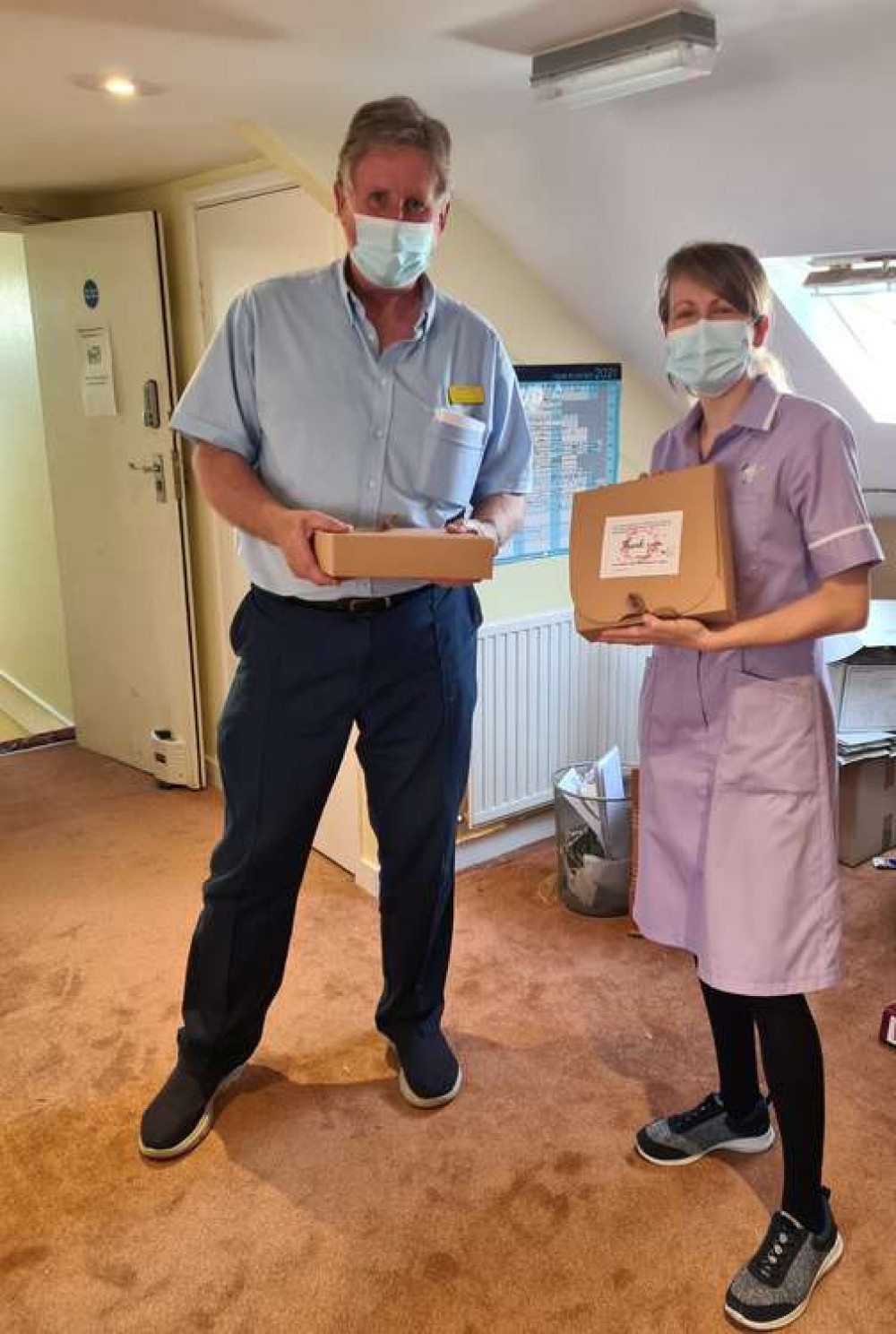 Staff members Trevor and Rosie, Doveleigh Care Ltd