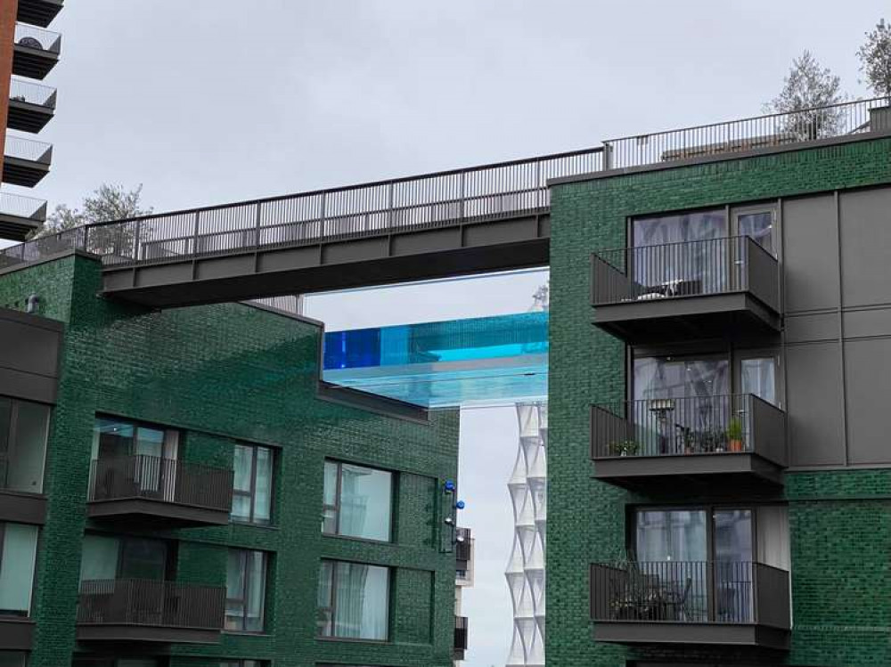 The view of the Sky Pool from Simon's flat (Image: James Mayer)