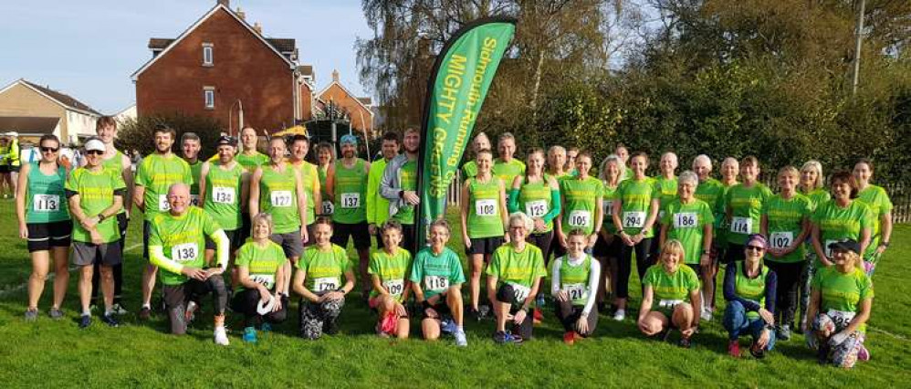 A great Mighty Green turn out for the Sidmouth 10k