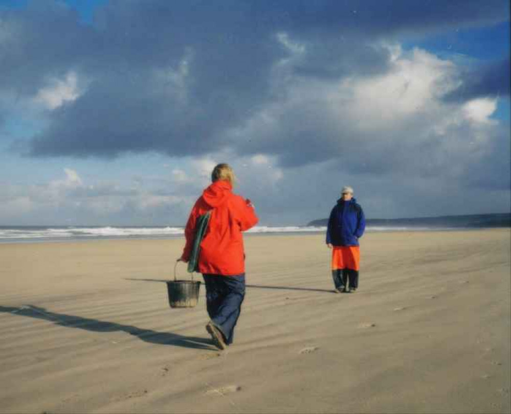 Nick and Jane Darke on Perranporth, courtesy Jane Darke Nick and Jane Darke on Perranporth, courtesy Jane Darke