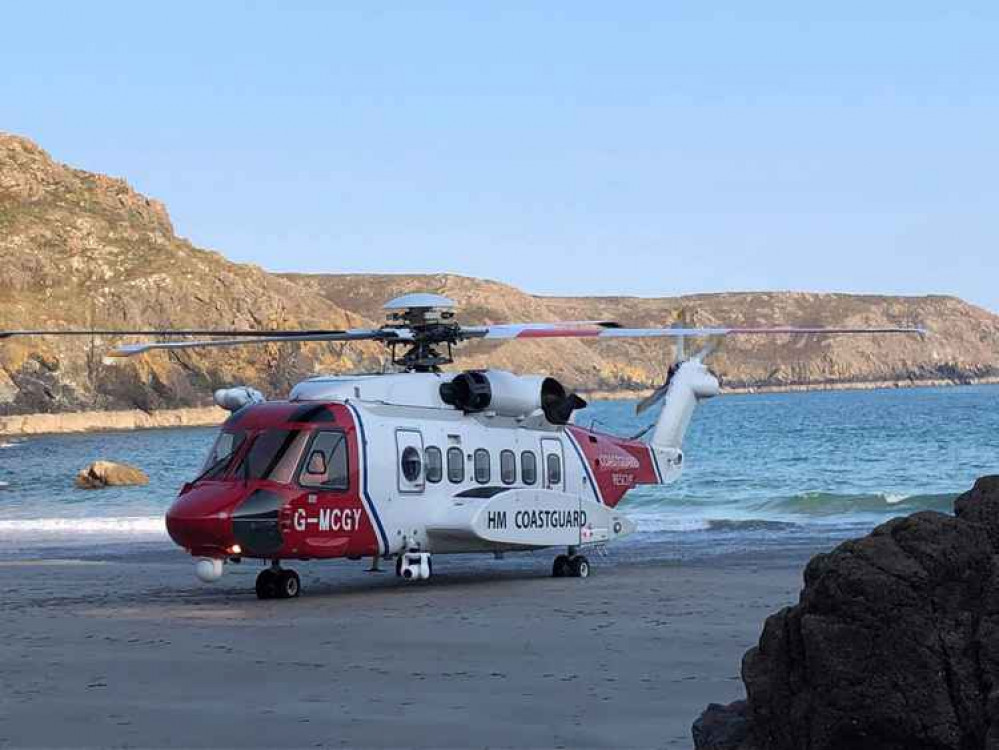 Credit: Porthoustock Coastguard Rescue Team.