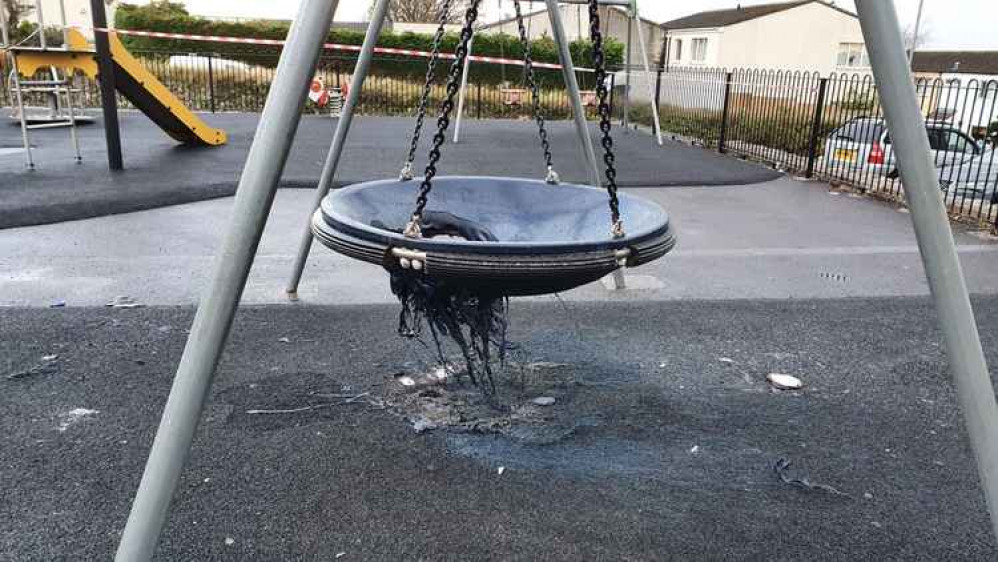 The burnt swing. Credit: Helston Town Council.