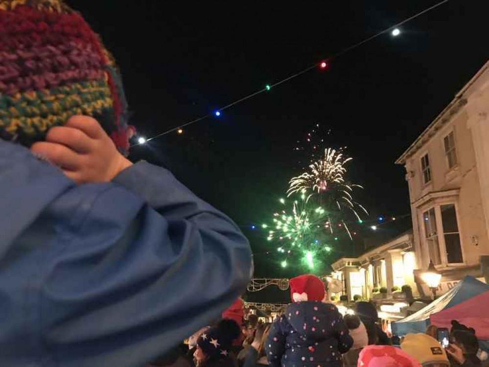 Last years Helston Christmas Lights and firework display.