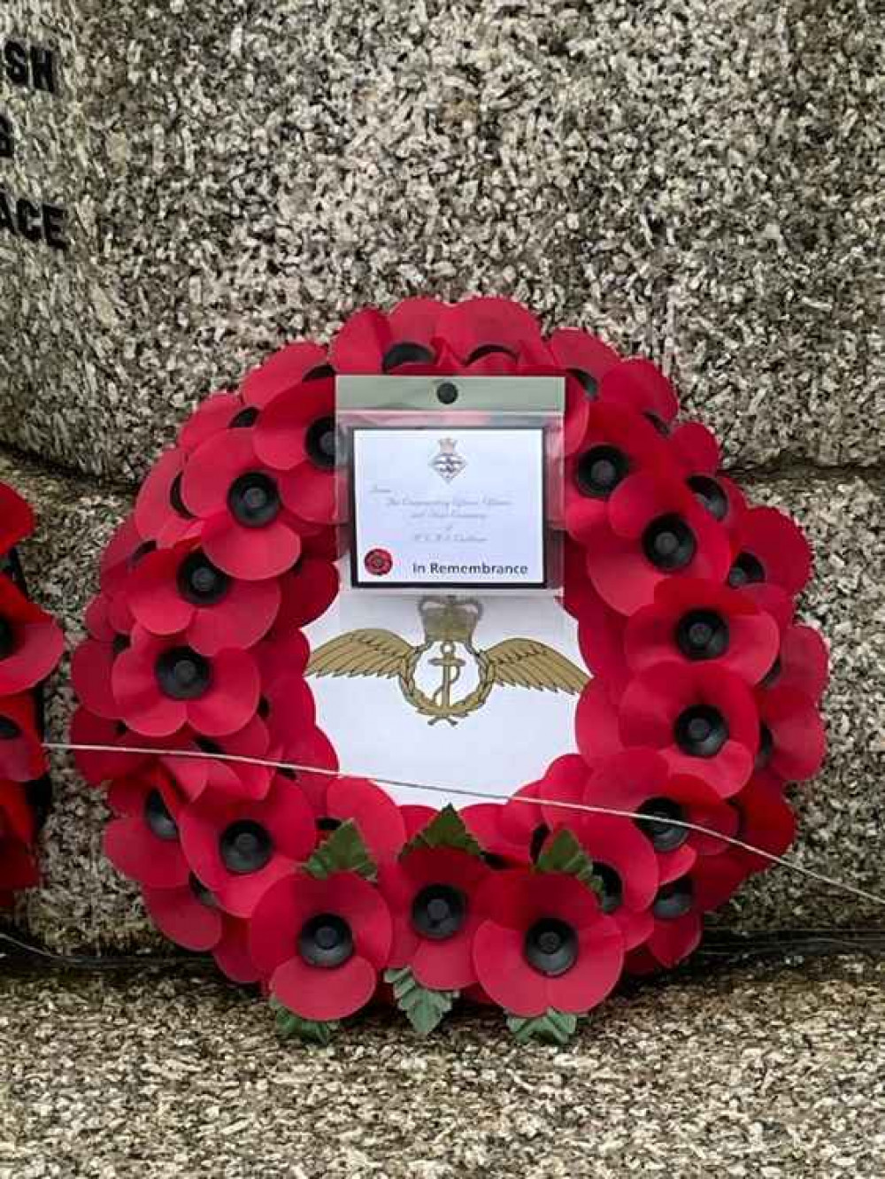 Wreath from Culdrose.