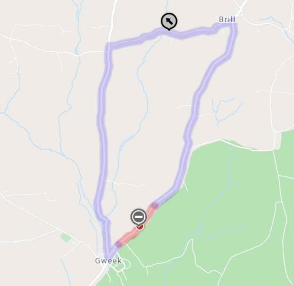 A map of the closure. A map of the closure.