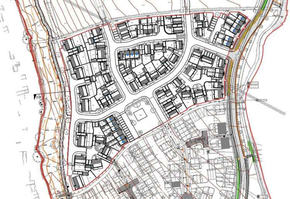 The outline of the development. The outline of the development.