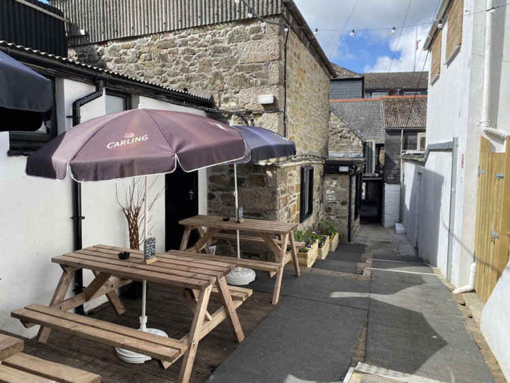 The new beer garden at The Beehive.