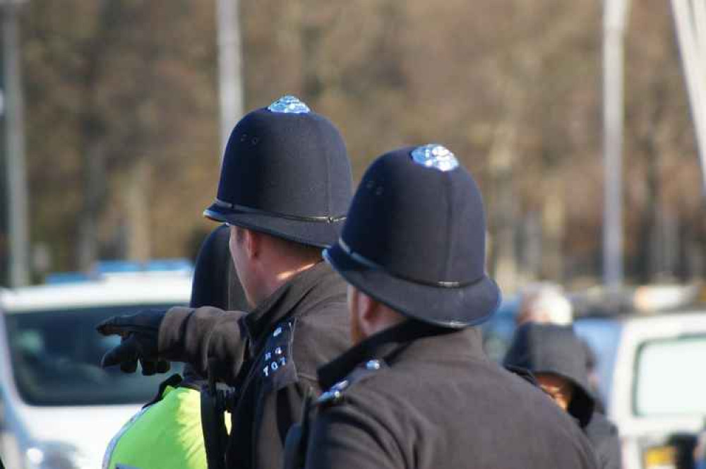 A heavy police presence has been reported in Helston.