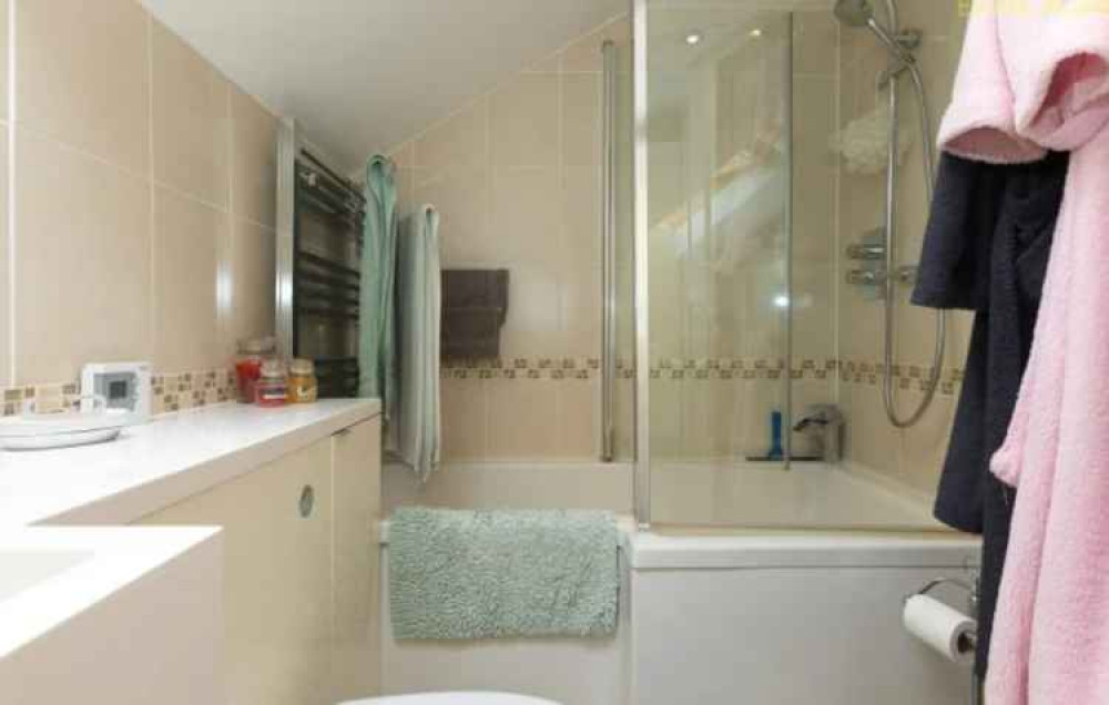 The bathroom. The bathroom.