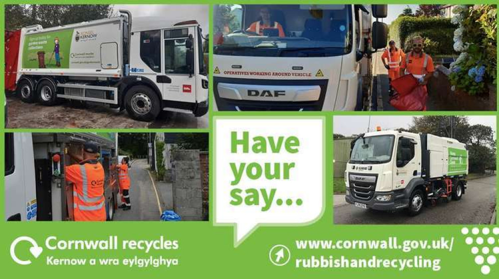 Residents are being invited to have a say on Cornwall's rubbish and recycling.