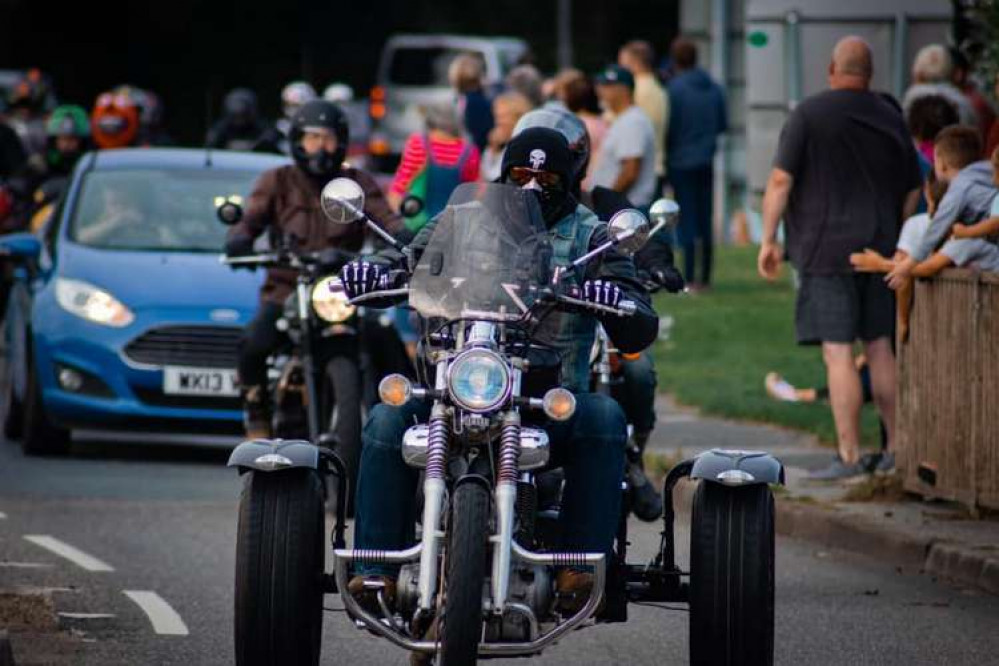 A photo of the motorcyclists taken by Cornwall in Focus.