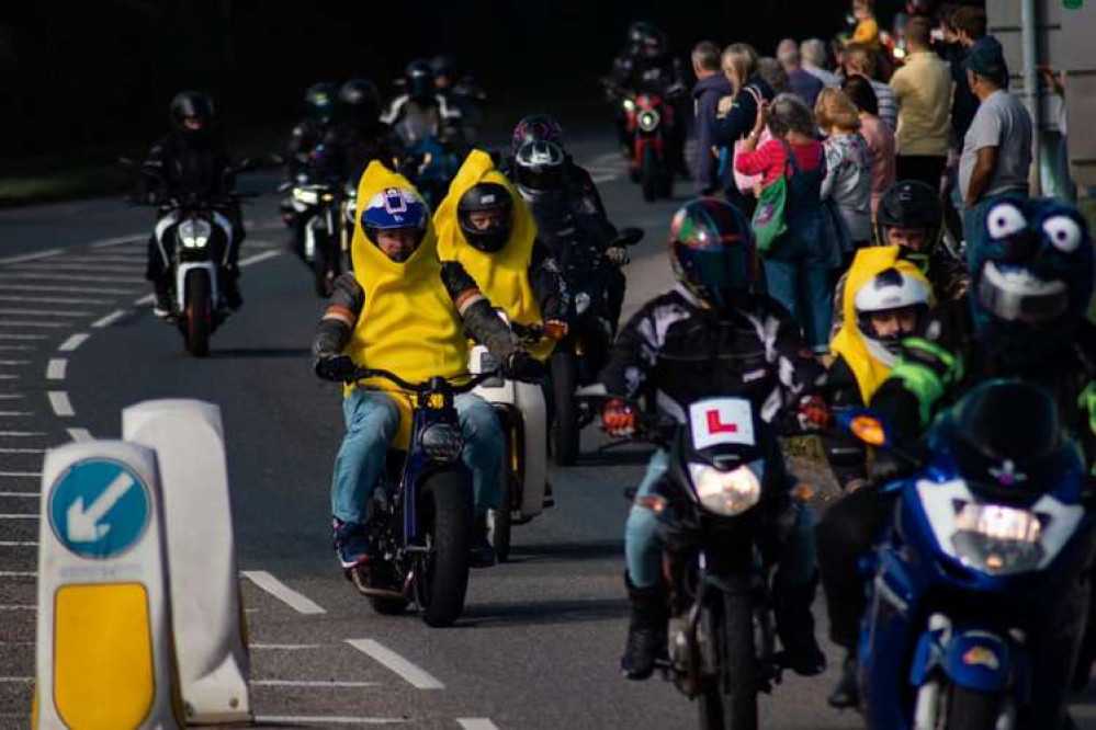 A photo of the motorcyclists taken by Cornwall in Focus.