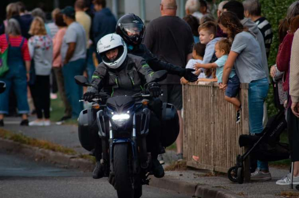 A photo of the motorcyclists taken by Cornwall in Focus.