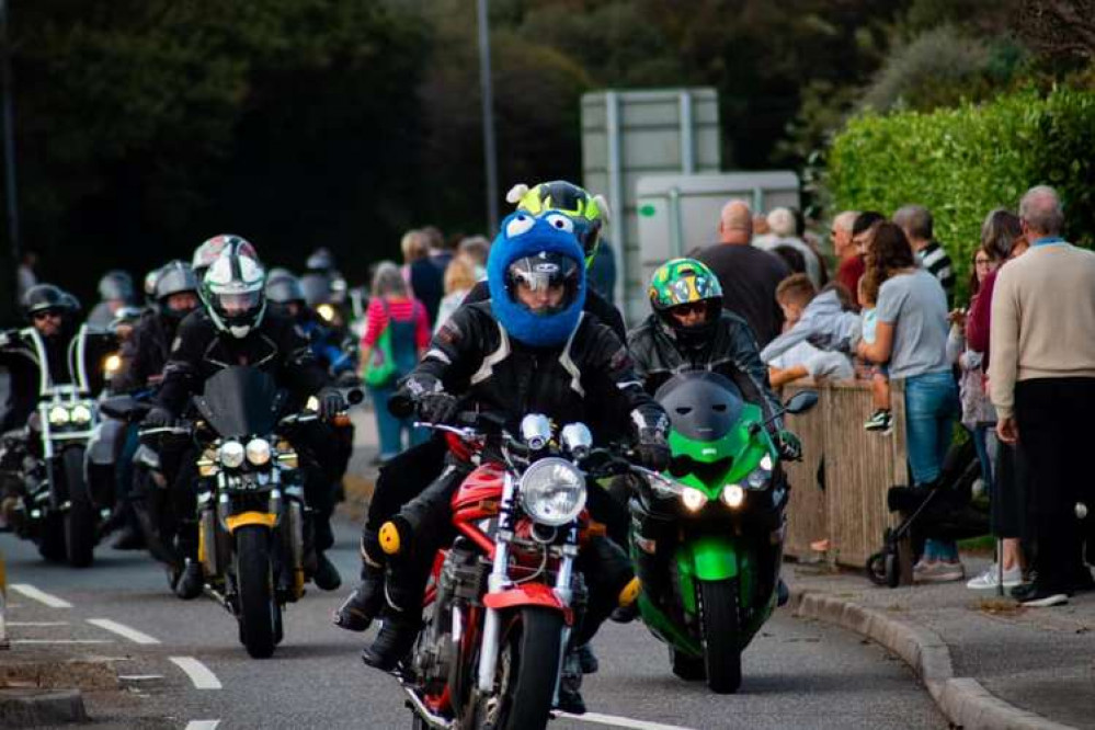 A photo of the motorcyclists taken by Cornwall in Focus.