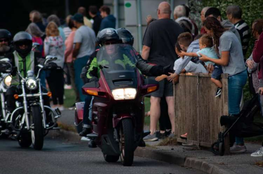 A photo of the motorcyclists taken by Cornwall in Focus.