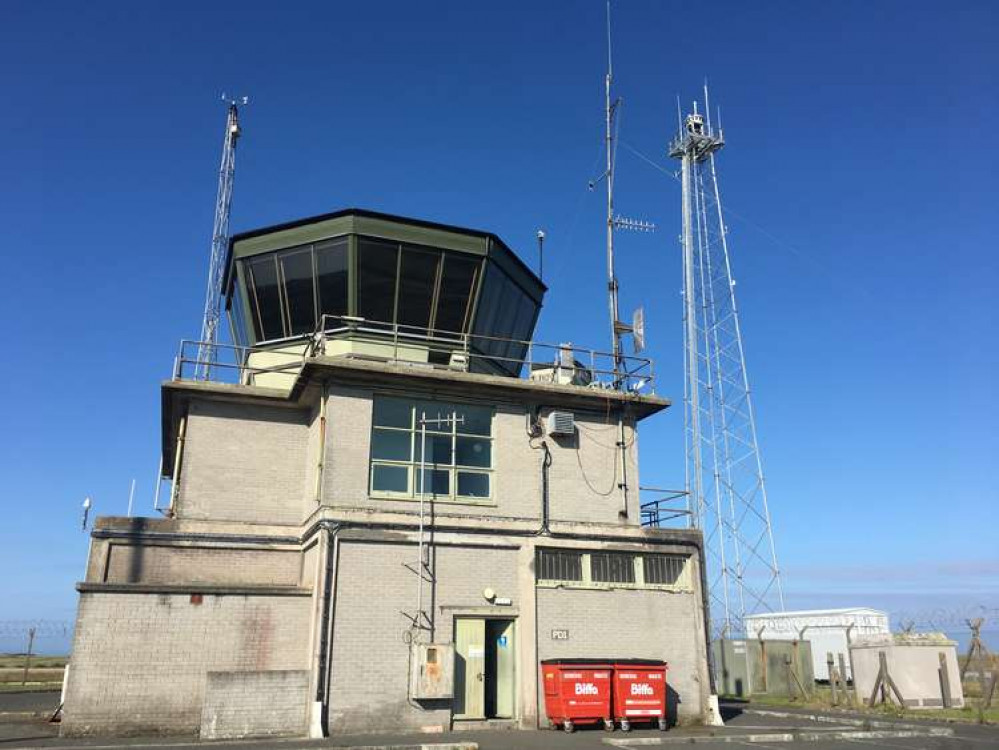 The old and the new control towers at Predannack. The old and the new control towers at Predannack.