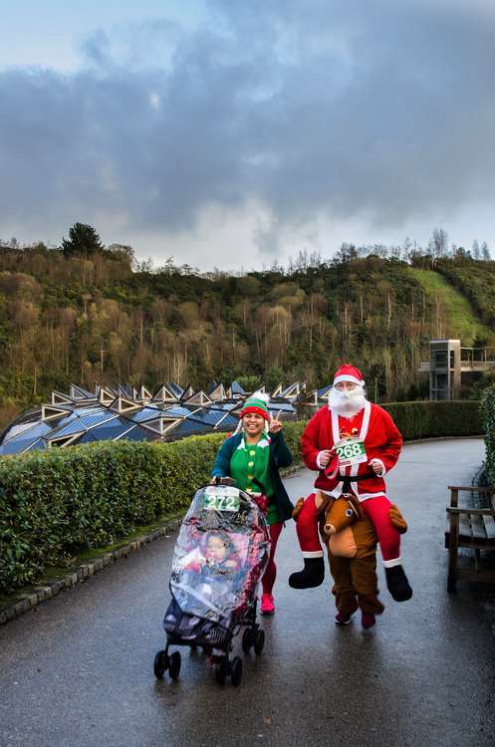 Santas on the Run Goes Freestyle is a 2km fun run raising vital funds for Children's Hospice South West